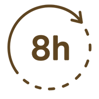 Long-lasting Fragrance, 8–9 hours
